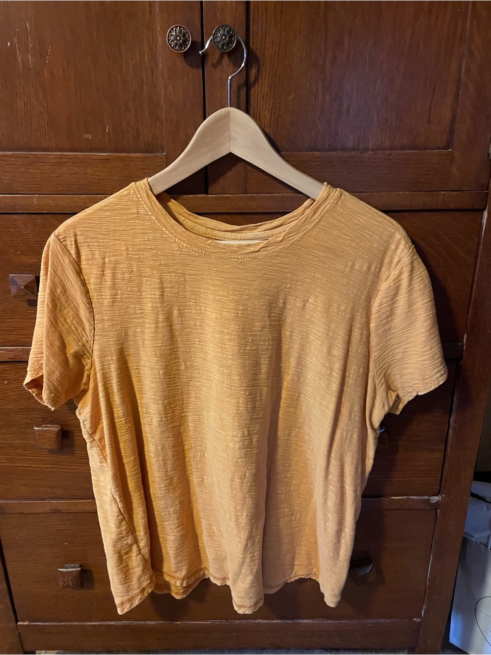 Anthropologie Women's Short-Sleeve Tee - Mustard | XL